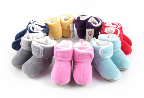 snow baby suede glossy shoes