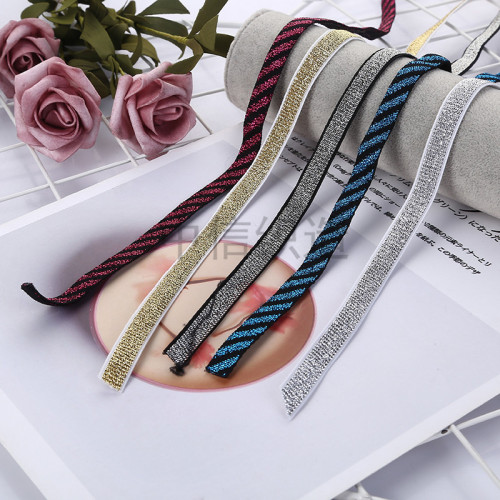 in stock wholesale flower packaging material flocking belt lurex with cake baking high-end ribbon satin ribbon customization