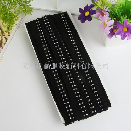 2019 New Single Double Row Cloth Belt a Crystal Line Drill Gang Drill Ornament Accessories Clothing Accessories
