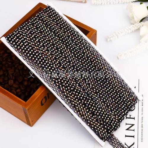 2019 Single 3 Rows 4 Rows Black and White Bottom AB Diamond Thread Drill Gang Drill Ornament Accessories Clothing Accessories