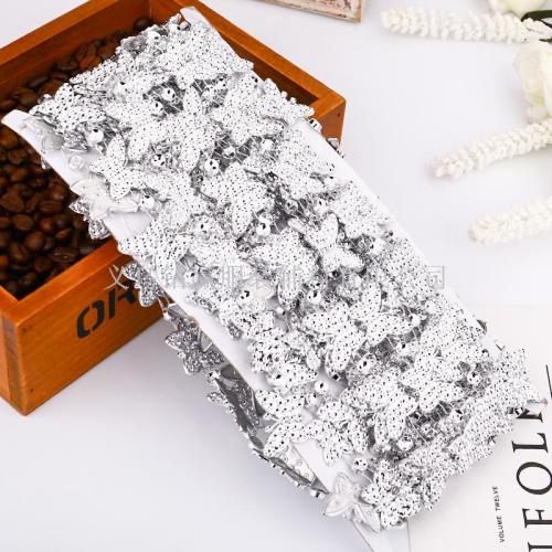 2019 Single Silver Butterfly Imitation Diamond Thread Drill Gang Drill Ornament Accessories Clothing Accessories