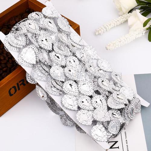2019 single gold and silver color drop-shaped a crystal line drill gang drill ornament accessories clothing accessories