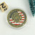 Manufacturer Customized Metal Combination Badge Gold-Plated Paint Badge Double-Layer Badge Stereo Thread Button Badge