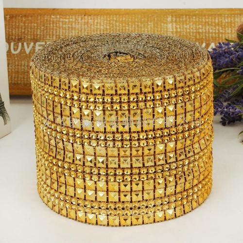 2019 new double row golden gold tower line drill gang drill ornament accessories clothing accessories