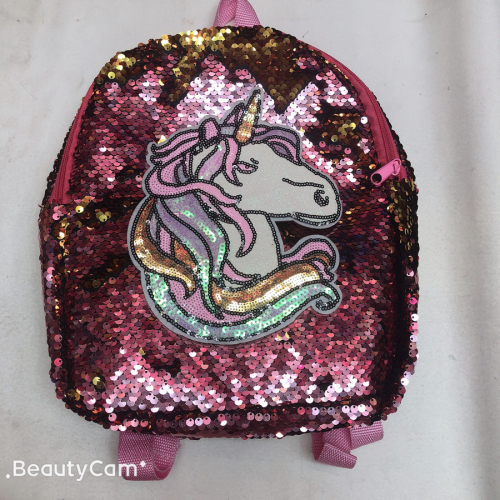 Unicorn bag Sequin Unicorn Bag Children Bag Patch Unicorn Backpack