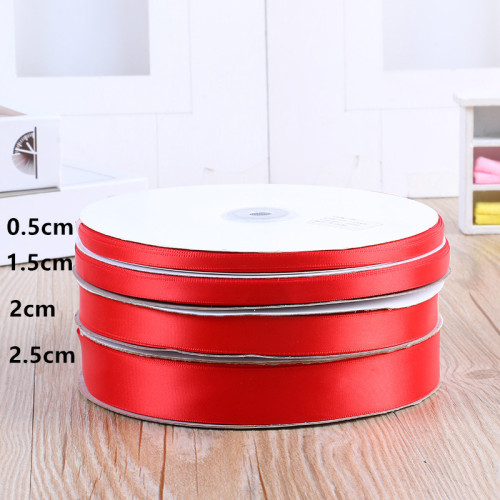 red polyester belt spot 0.5/1.5/2/2.5cm multi-size ribbon textile clothing accessories factory wholesale