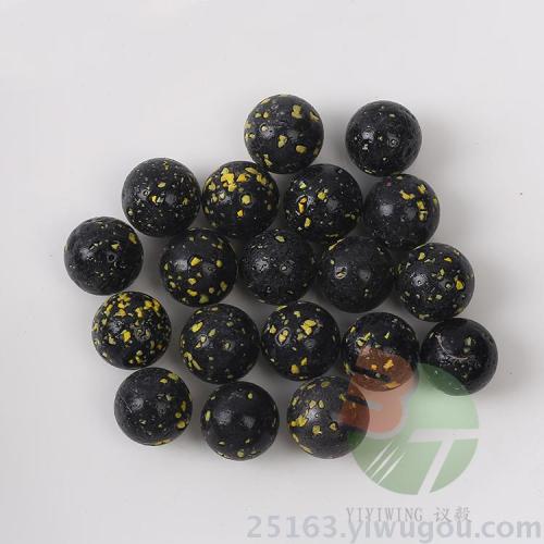 100 16mm Black Porcelain Red Yellow Blue Green Sesame Glass Beads 16mm Decorative Ball