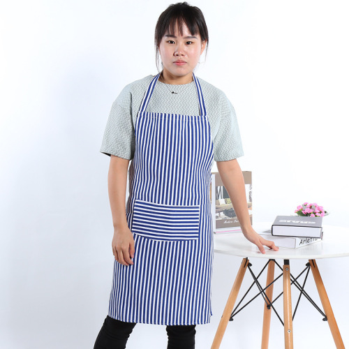 hot-selling new products japanese style fashion canvas striped apron kitchen sleeveless home overclothes work clothes customized wholesale