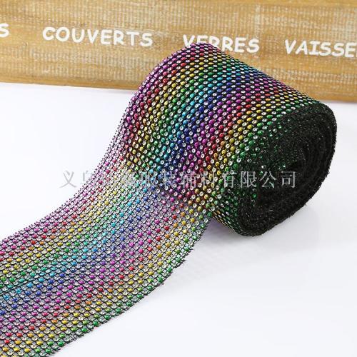 2019 new 24 rows positive and negative colorful line drill row diamond jewelry accessories clothing accessories