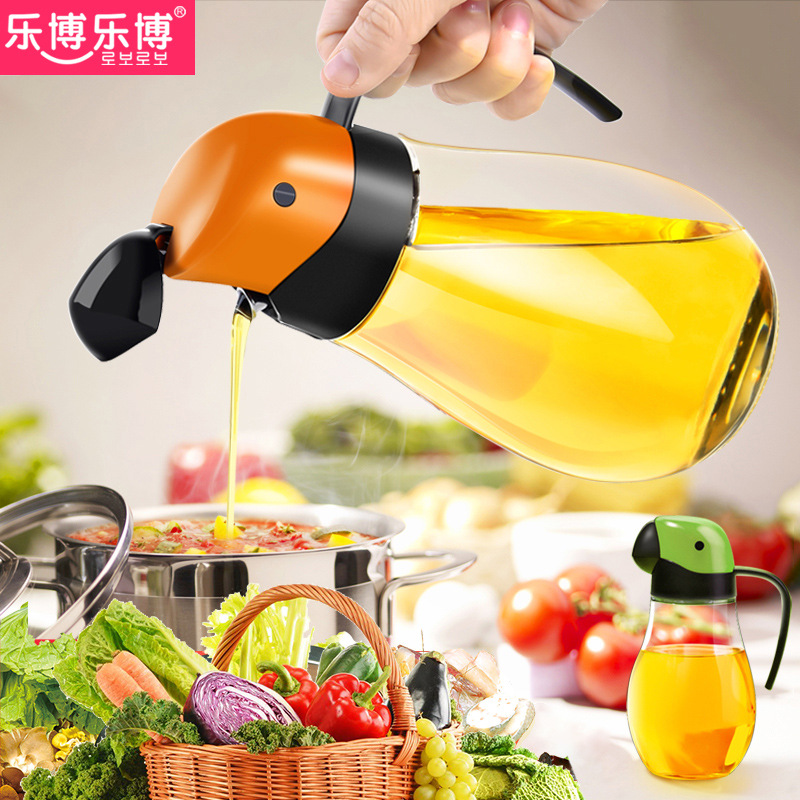 Borosilicate Glass Oil Jug Oil-Control Bottle Penguin Oil Po...