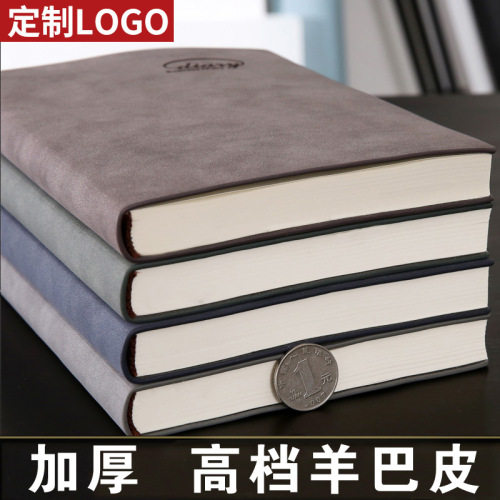Factory Notebook Customized A5 Business Notepad Set Thickened Yangba Notebook with Leather Cover Student Diary Book Spot