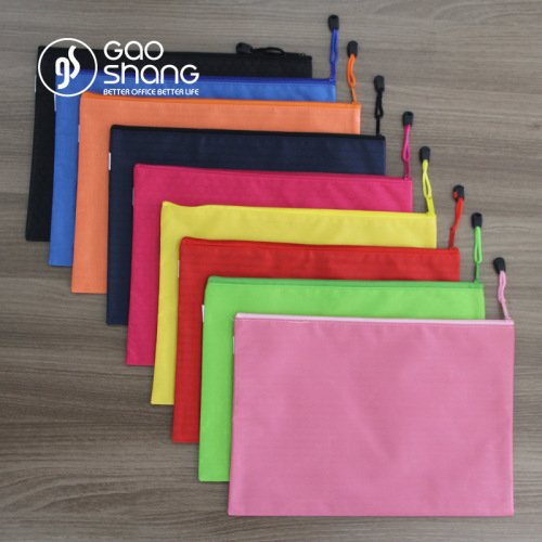 a4 football pattern zipper bag waterproof file bag b4/a4/b5/a6/a6 oxford cloth file bag customizable logo