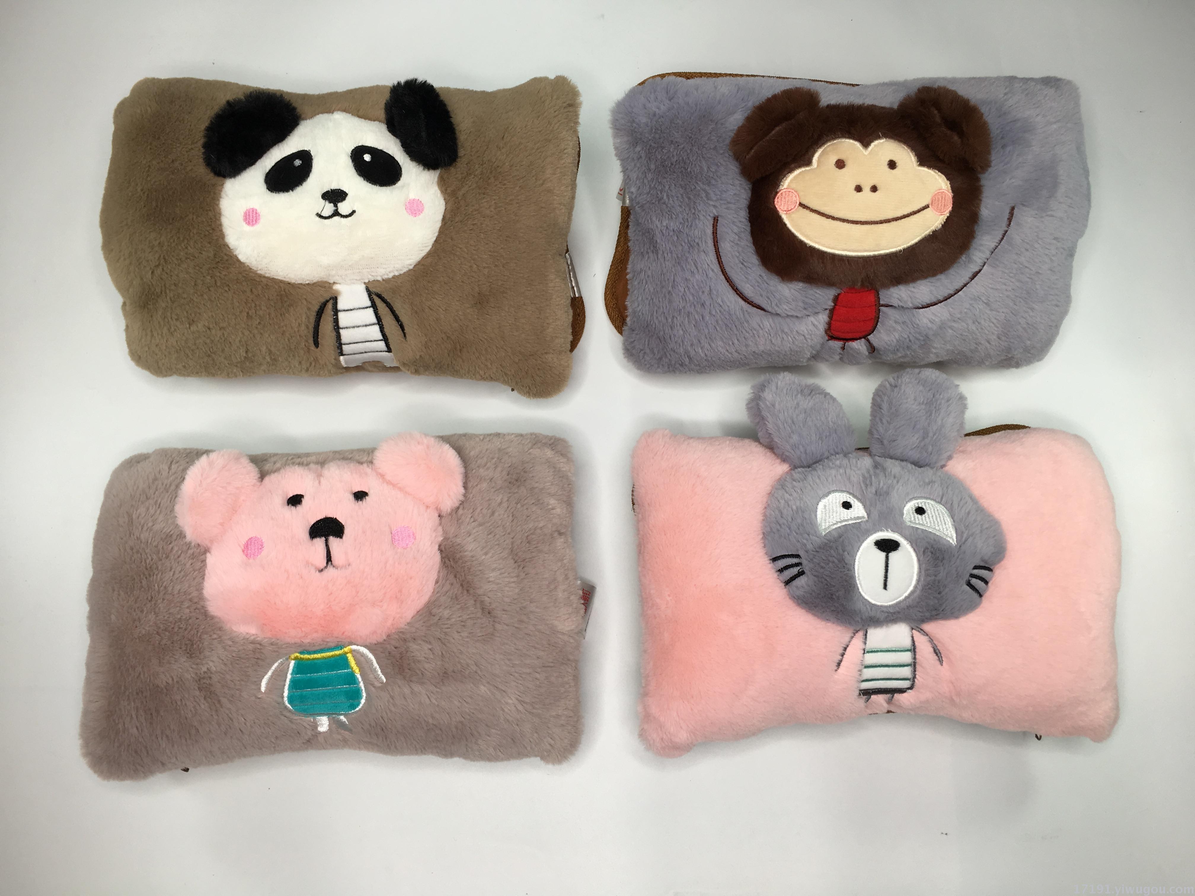 航晓水电分离电热水袋 卡通电热手袋暖手宝 2019新款