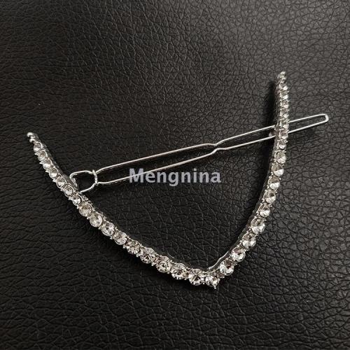 european and american catwalk rhinestone v-shaped hairpin back head ponytail clip word clip frog clip side clip hair accessories headwear