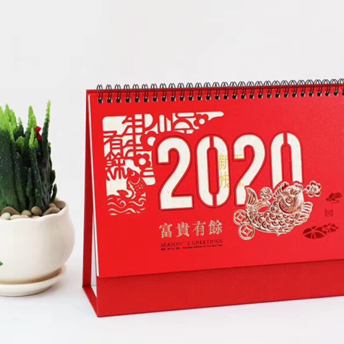 2020 New Exquisite Korean Style Wooden Pen Holder Desk Calendar Calendar Calendar Calendar