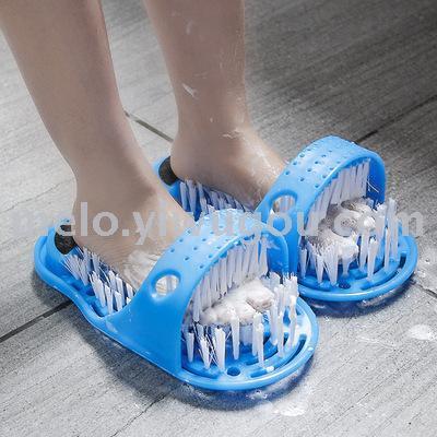 easyfeet， foot rubbing slippers， bathroom slippers， exfoliating foot callus remover slippers （031-114）