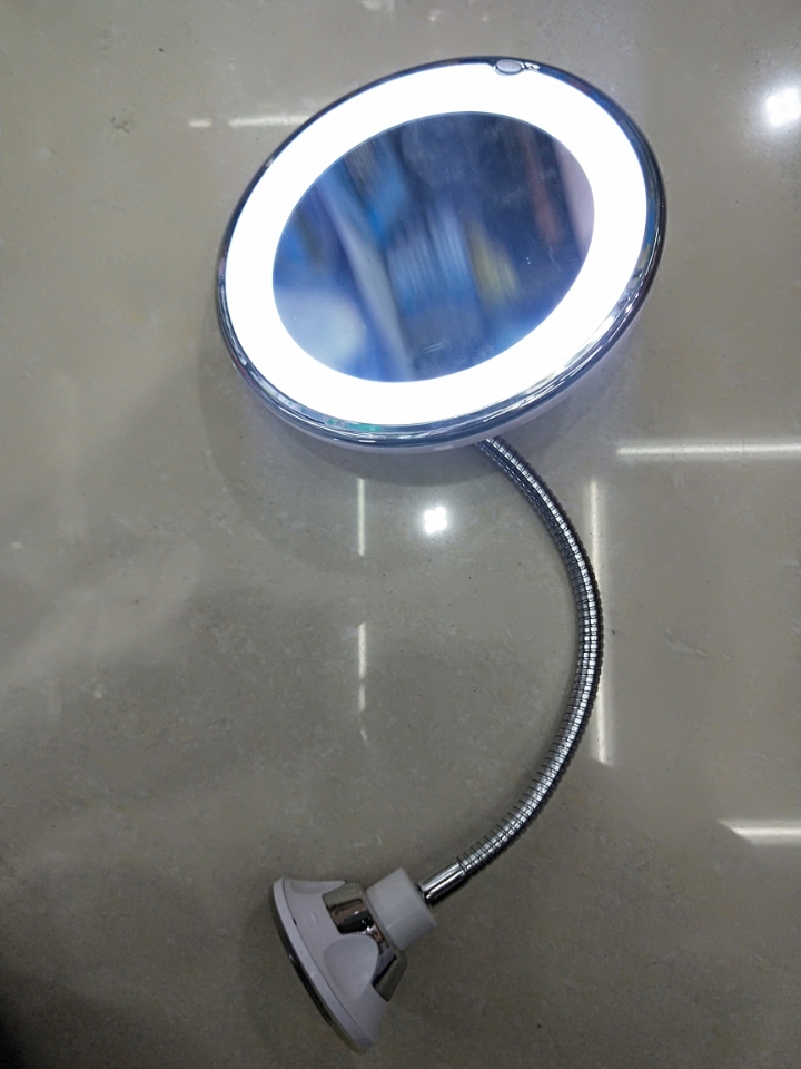 Goose neck suction cup bathroom beauty Mirror Mirror