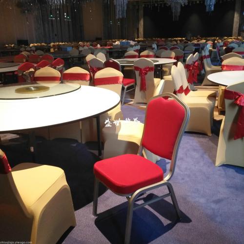 Shanghai International Five-Star Hotel Banquet Furniture Customized Restaurant Wedding Banquet Aluminum Alloy Dining Chair