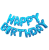 New Colorful Happy Birthday English Letter Aluminum Balloon Happy Birthday Decoration Set