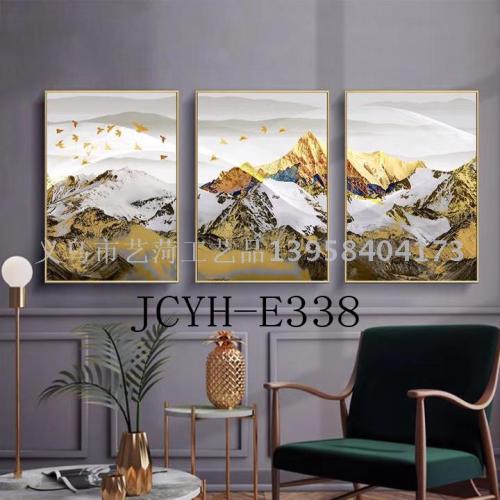 factory direct sales decorative painting frameless painting three-piece painting customer hanging painting