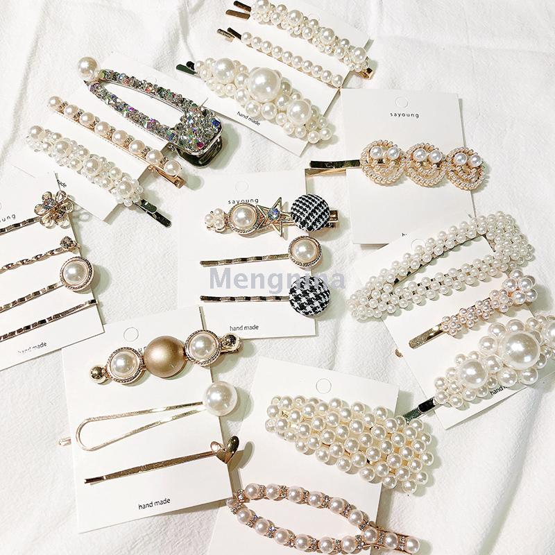 Hairpin Female Online Influencer Same Style Pearl Edge Clip ...