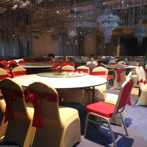 Wuxi Banquet Center Aluminum Alloy Dining Chair Five-Star Hotel Wedding Meeting Banquet Chair Restaurant Banquet Tables and Chairs