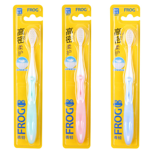 frog 666a super soft and delicate soft toothbrush 0.01mm soft hair small head toothbrush delicate and flexible brush head