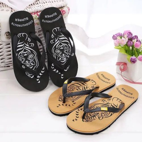 summer men‘s flip flops tiger old sandals trendy men‘s non-slip fashion beach slippers men‘s factory source wholesale