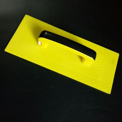 批发塑料抹子黄中号塑抹子长35*宽15黑盖浅眼建筑抹泥板沙抹子