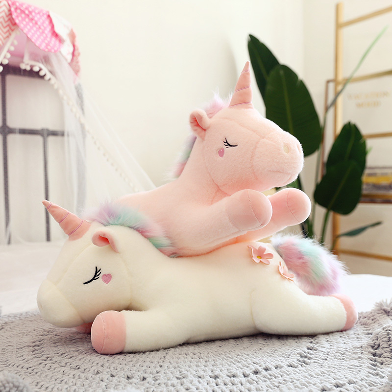 ins网红独角兽公仔可爱毛绒玩具少女心布娃娃玩偶睡觉床上抱枕萌_娃娃