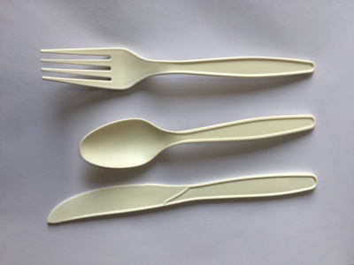 Cornstarch cutlery disposable cutlery and spoon degradable tableware Cornstarch cutlery