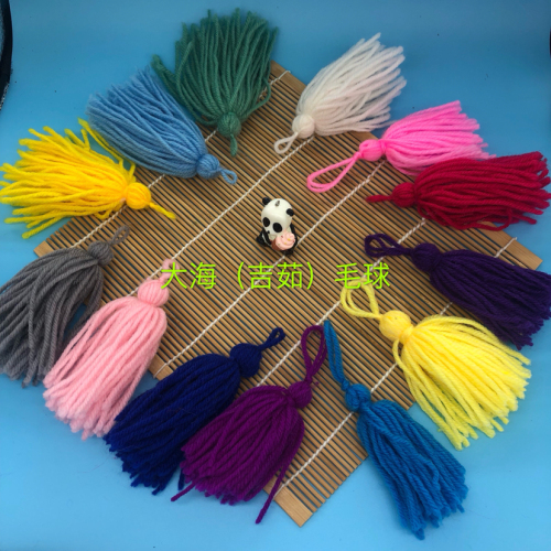 Popular Wool Tassels， Multiple Colors， Size and Diameter Can Be Customized， Factory Direct Sales