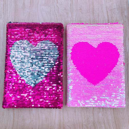 Internet Celebrity Fish Scale Sequins Diary Color Changing Casual Flip Fun Notebook Cute Creative Gift Customization 