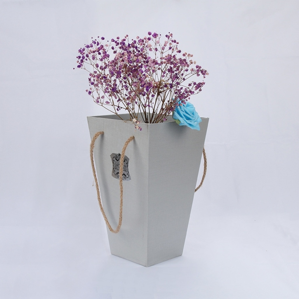 trapezoidal flower blue popcorn barrel flower shop real wood