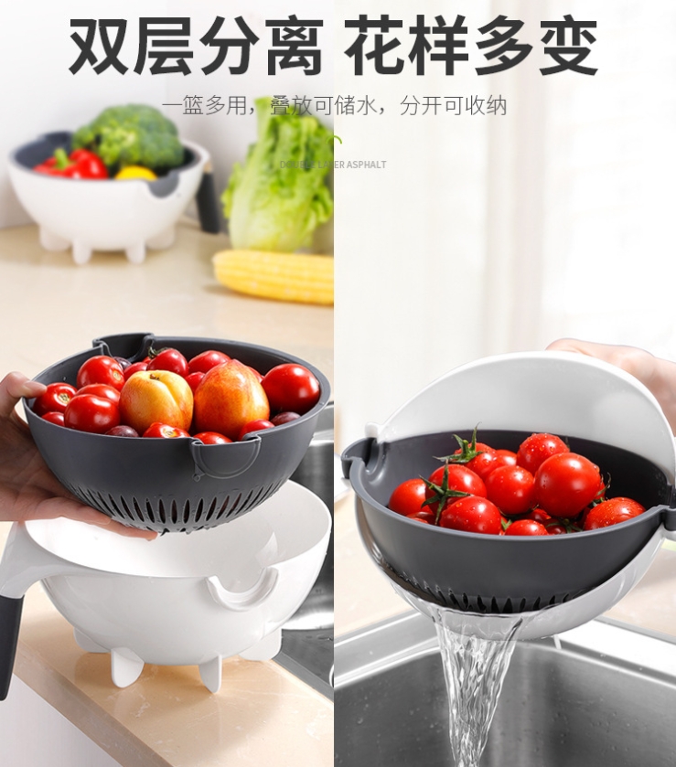 Nine-in-one multi-function vegetable cutter kitchen magic appliance household potato wire cutter brush radish grater potato chips