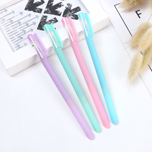 New Korean Creative Candy Color Mo Erasable Gel Pen Rubber Temperature Control Erasable Pen Factory Direct Wholesale 