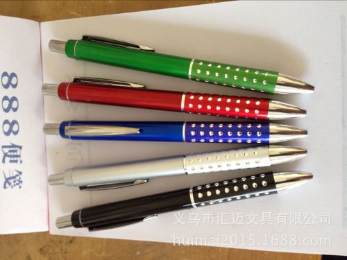 Office Stationery Wholesale Metal Pen Signature Pen Aluminum Tube Wall Semi-Metal Ballpoint Pen Advertising Gift Pen