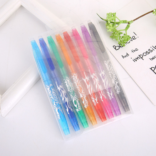 erasable pen color 8 color boxed erasable gel pen foreign trade hot selling creative erasable neutral pen factory wholesale