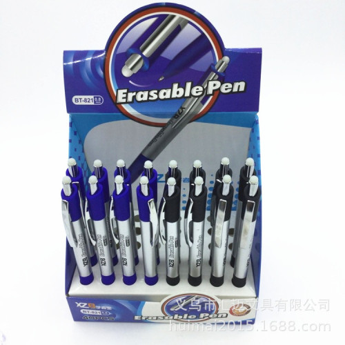 Plastic Erasable Ballpoint Pen Press Erasable Gel Ink Pen Refill Ballpoint Pen Printing Friction Advertising Marker