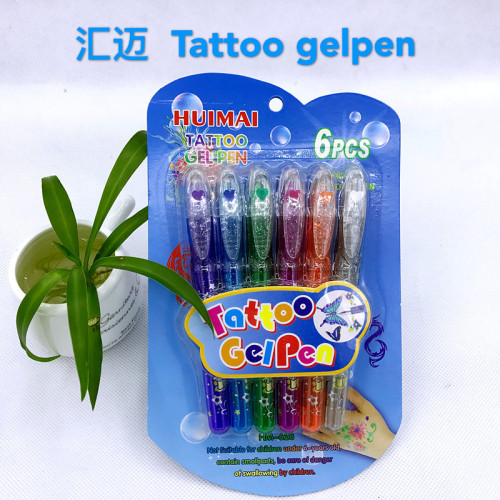 Factory Direct Sales Tattoo Refill Painting Flash Tattoo Pen Body Painting DIY Pen Office Culture and Education Writing Implement