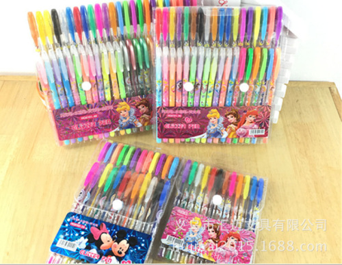 Cartoon 12 Colors 8 Colors Fluorescent Flash Crayon Graffiti Pen Painting Ball Pen Flash Pen Wholesale