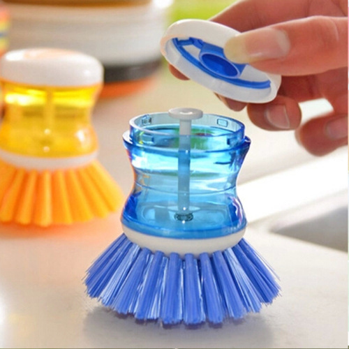 special offer factory direct sales plastic hydraulic dish brush can add liquid dish brush cleaning brush brush 55g