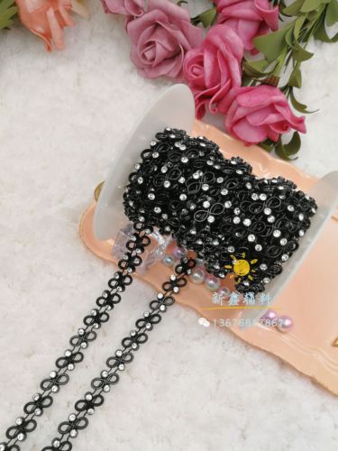hot-selling pattern uv electroplating plus rhinestone connecting beads pearl line drill row drill