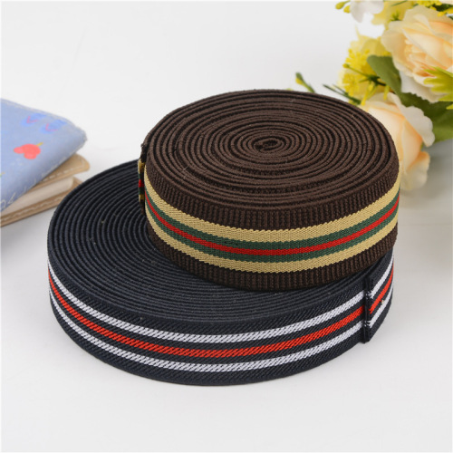 Factory Direct Sales Plain Weave Ultra-Fine-Meshed Thickening Elastic Band Clothing Accessories Belt Color Elastic Band Wholesale
