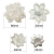 The new two-color ABS imitation pearl lotus double triple multi petal hand-stitched headpiece retro hairpin accessories