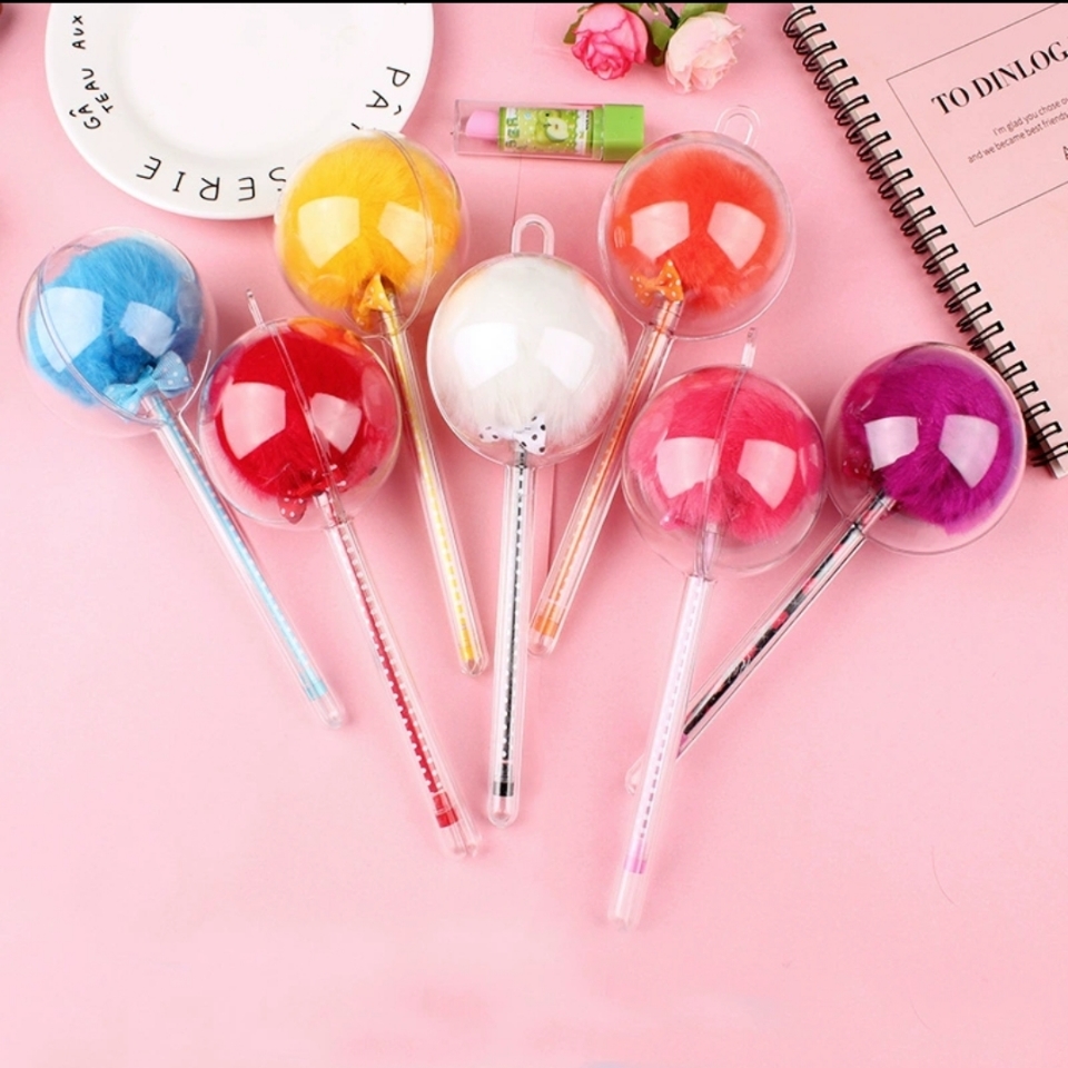   New style hairball pen cartoon modeling pen advertising gift neutral pen