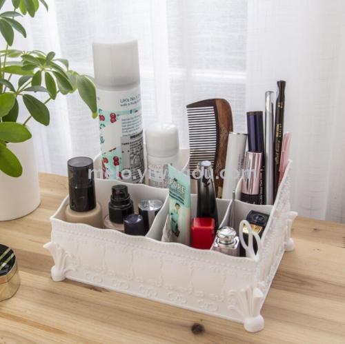 Desktop Cosmetics Storage Box， Desktop Multi-Grid Finishing Box， Skincare Shelves