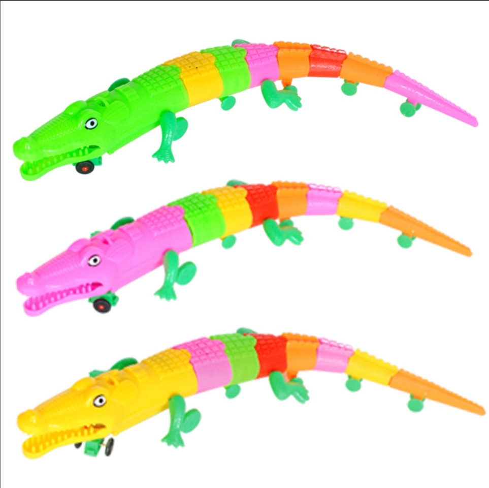 Pull rope crocodile electric universal crocodile new glow belt music toy stall crawling simulation animal batch
