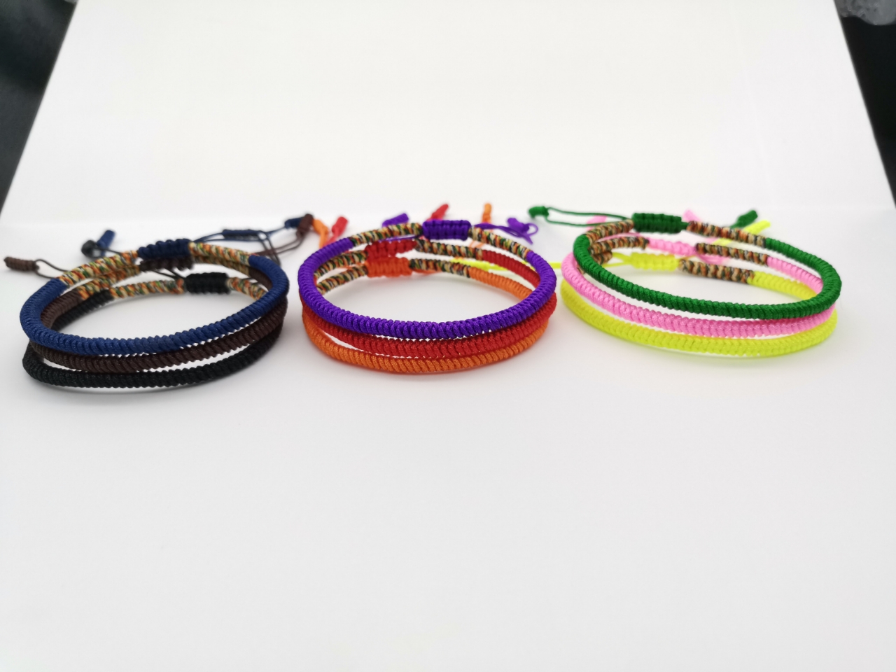 Diamond knot bracelet red rope hand woven jewelry multi-color optional jade line bracelet color colorful