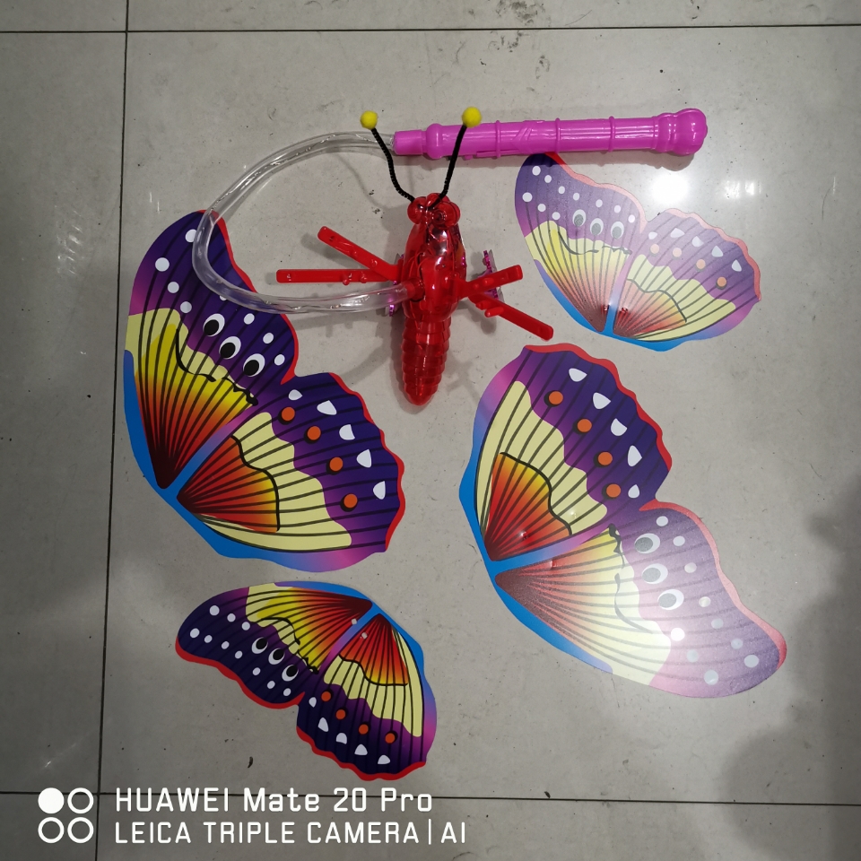 Manufacturer direct sale web celebrity electric light butterfly lantern electric butterfly light butterfly shake sound quick hand with the same model